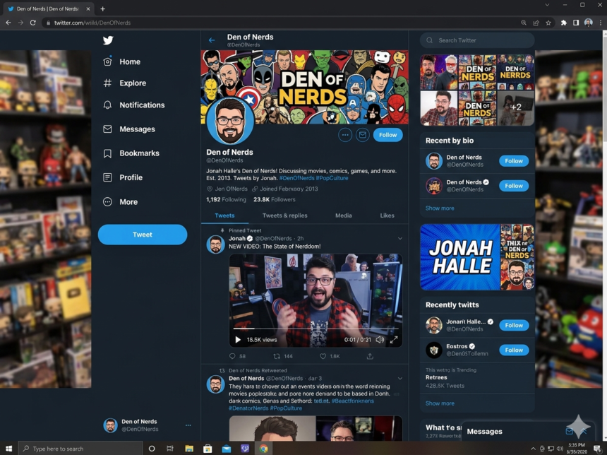 jonah halle den of nerds twitter